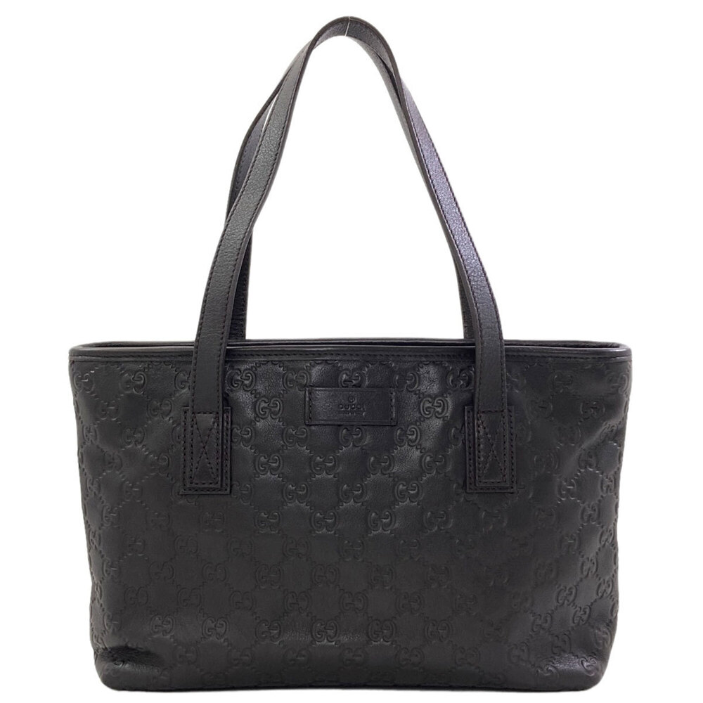 Gucci 211133 GG Signature Shima Tote Bag Leather Women's GUCCI